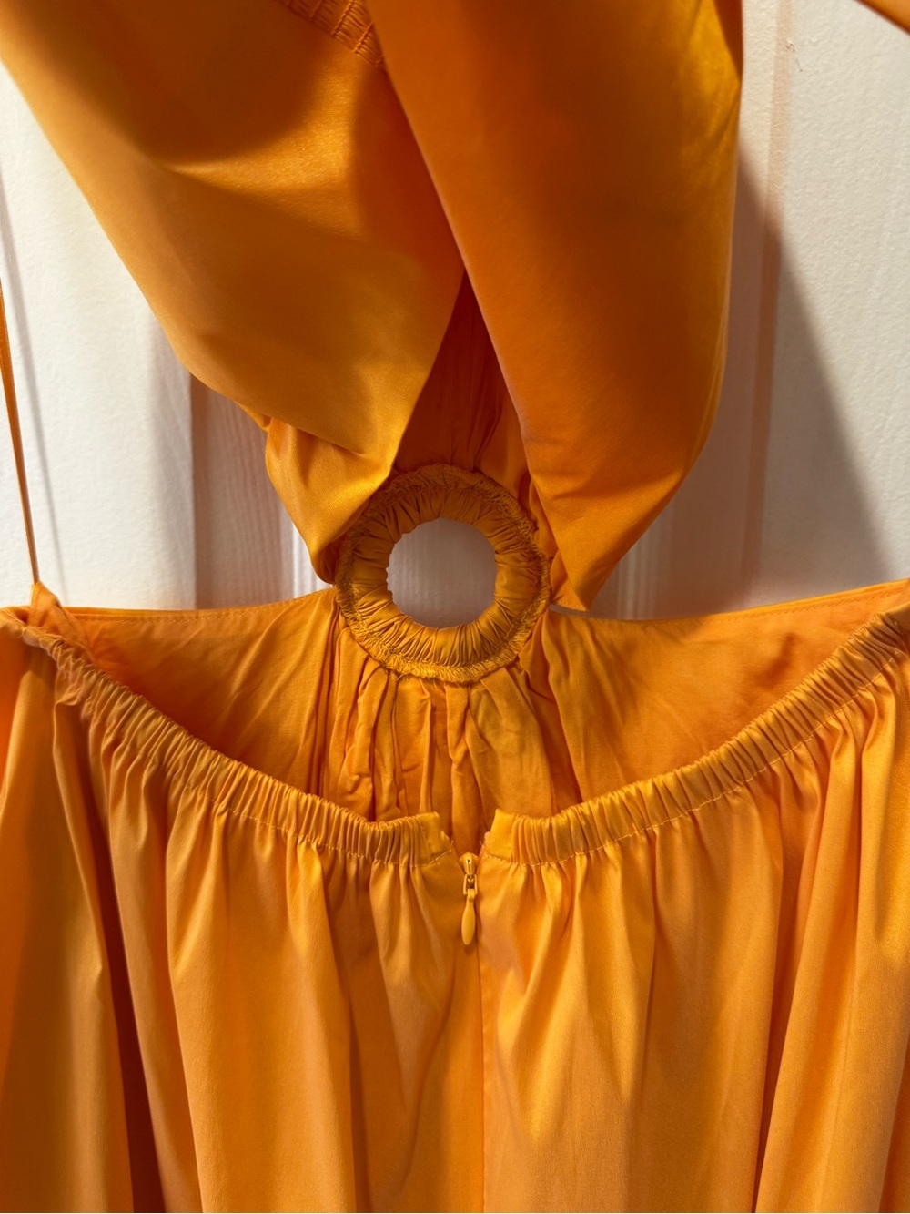 J. Crew Collection Taffeta O-ring Cutout Halter Neck Maxi Dress 4 - Picture 9 of 11